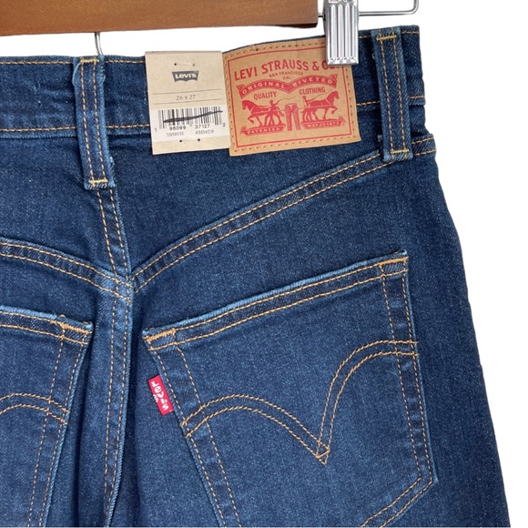 Levi's Ribcage Straight Ankle High Rise Distressed Jeans Size 26 NWT - Picture 7 of 7